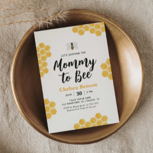 Mommy to Bee Bumblebee Baby Shower Einladung