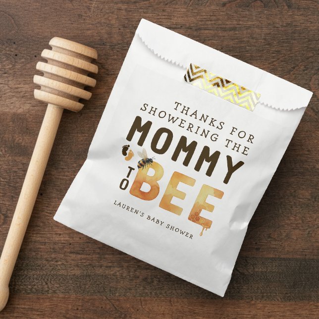 Mommy to Bee Bumblebee Thank You Baby Shower Geschenktütchen (Mommy to Bee Bumblebee Thank You Baby Shower Favor Bag
)