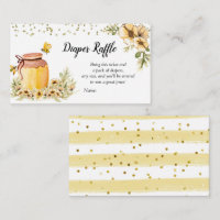 Mommy to bee Diaper Raffle Card