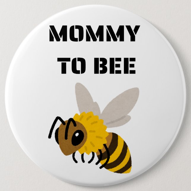 Mommy To Bee gender reveal party Button (Vorderseite)
