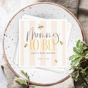 Mommy to bee Honey Gender Neutral Baby Shower Serviette