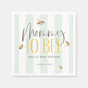 Mommy to bee Honey Gender Neutral Baby Shower Serviette