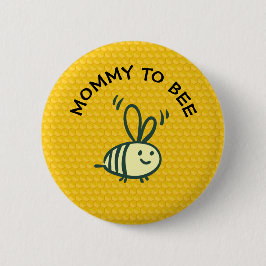 Mommy to Bee Honeycomb Baby Shower Button