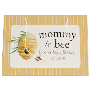 Mommy To Bee Hummel Bienchen Gelber Streifen Baby  Große Geschenktüte