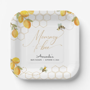 Mommy to Bee Lemons Glitzer Honeycomb Kinderdusche Pappteller