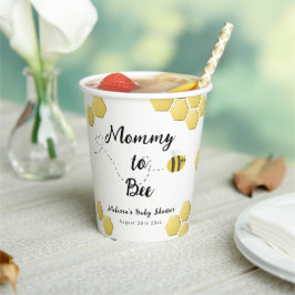 Mommy to Bee Niedlich Honeycomb Babydusche Pappbecher