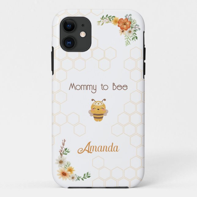 Mommy to Bee Niedlich Personalisiert Case-Mate iPhone Hülle (Rückseite)