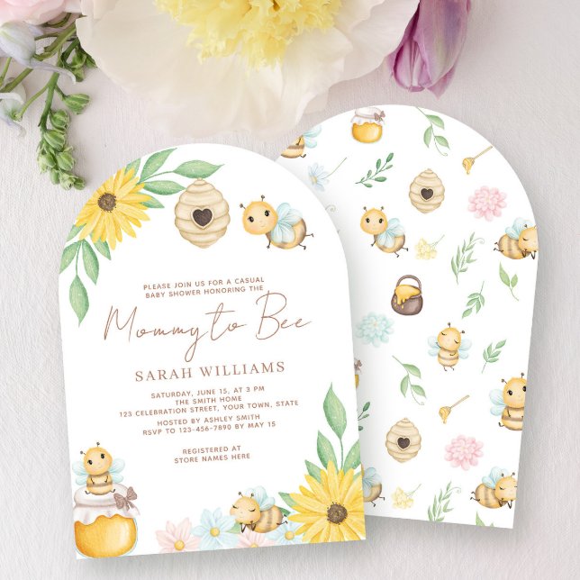 Mommy to Bee Niedliche Dusche Einladung (Von Creator hochgeladen)