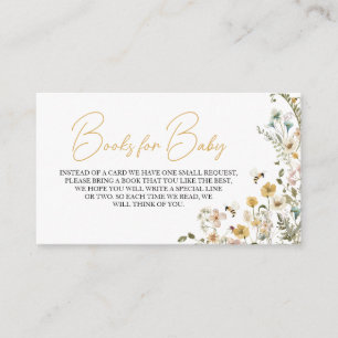 Mommy to Bee Wildblume Baby Shower Books for Baby Begleitkarte