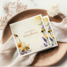 Mommy to Bee Wildblumen Babydusche Serviette