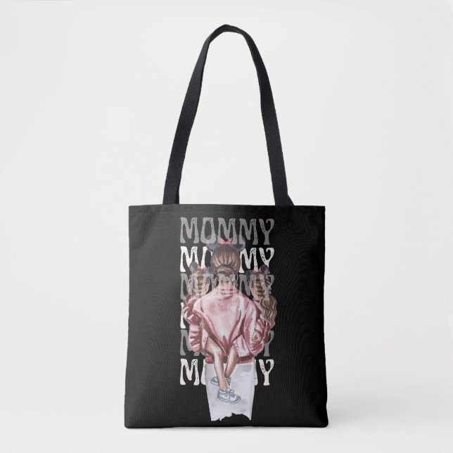 Mommy Tote Bag - Mutter und Tochter Lustration (Vorderseite)