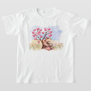 Mommy und Baby Bear Valentine's Picnic T-Shirt