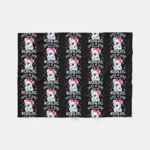 Mommy und Baby Koala Just A Girl, die Koalas Liebe Fleecedecke