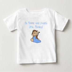Mommy und Daddy's Boy Monkey Baby T-shirt