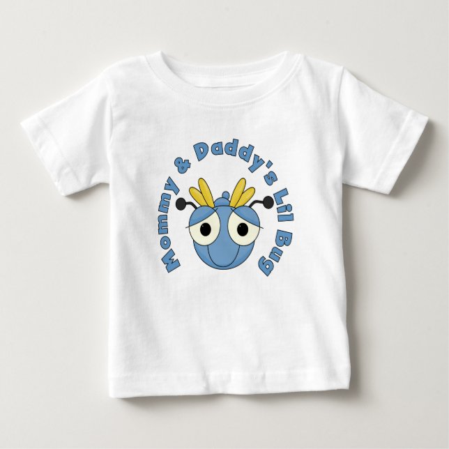 Mommy und Daddy's Lil Bug Baby T-shirt (Vorderseite)