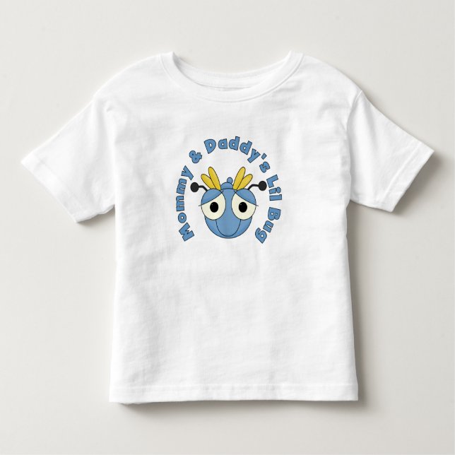 Mommy und Daddy's Lil Bug Kleinkind T-shirt (Vorderseite)