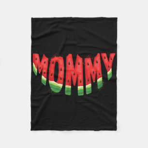 Mommy Watermelon Summer Fruit Family Matching Birt Fleecedecke
