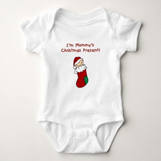 Mommy Weihnachten Gegenwart T - Shirt und Geschenk (Vorderseite)