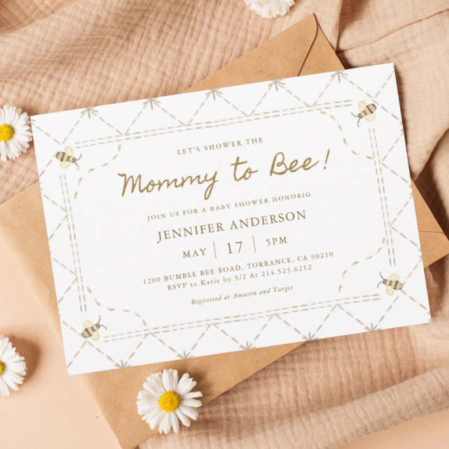 Mommy wird Honey Baby Dusche Einladung (Von Creator hochgeladen)
