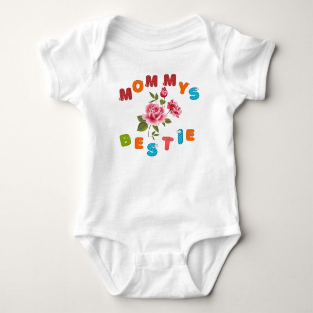 Mommy's Bestie Baby Strampler (Vorderseite)