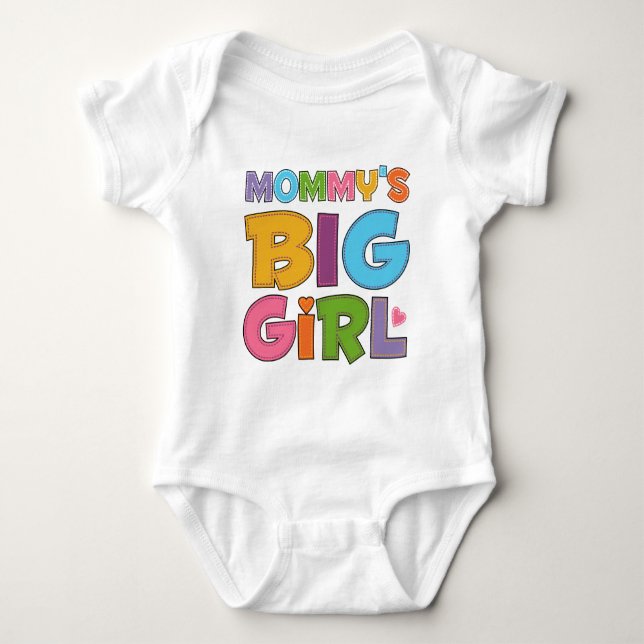 Mommys Big Girl Baby Strampler (Vorderseite)