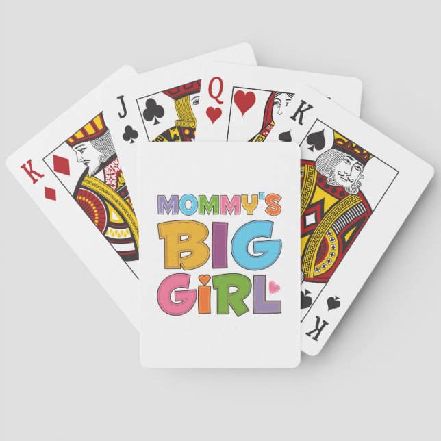 Mommys Big Girl Spielkarten (Rückseite)