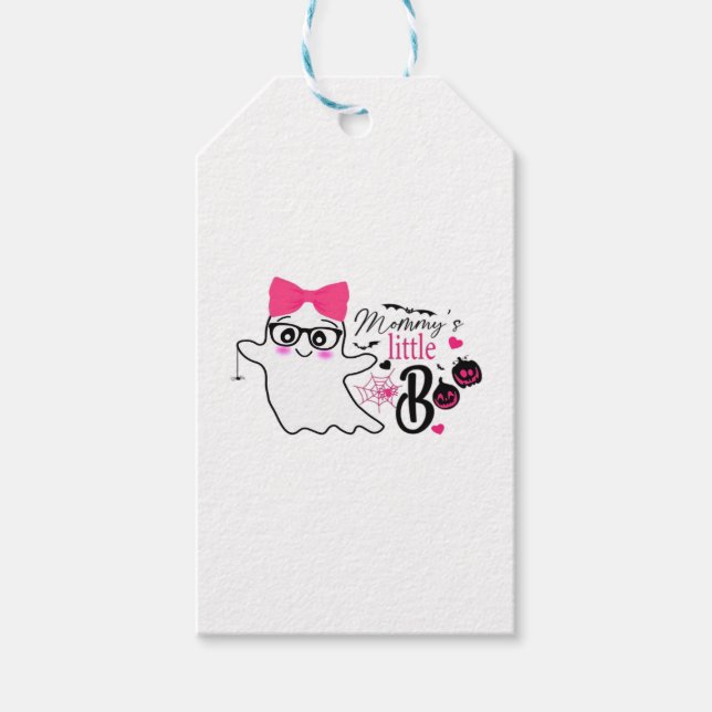 Mommy's Boo Halloween Geschenkanhänger (Vorderseite)