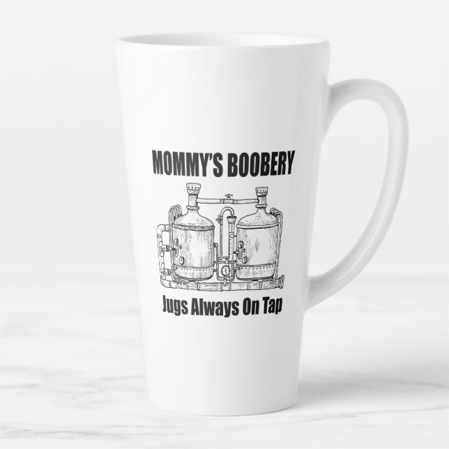 Mommy's Boobery Jugs immer Gestochen Milchtasse (Rechts)