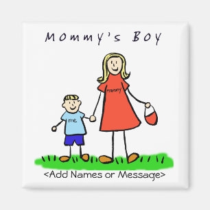 Mommy's Boy - Mutter und Sohn Blonde Familie Magne Magnet