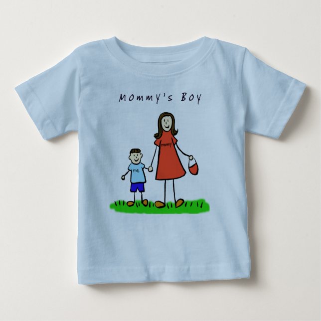 Mommy's Boy Shirt (Brünett) (Vorderseite)