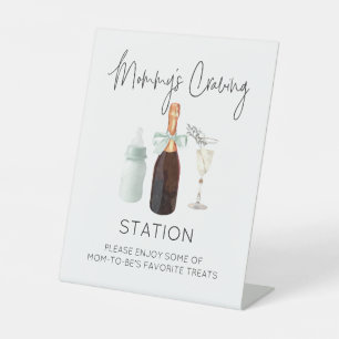 Mommy's Craving Station Signieren für Baby Shower Sockelschild