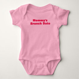 Mommy's Date Baby Jersey Bodysuit Strampler