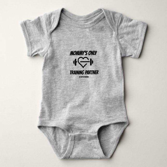 Mommy's einziger Trainingspartner Baby Strampler (Vorderseite)