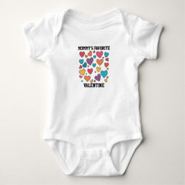 Mommy's Favorite Valentine Sweet Hearts Design Baby Strampler