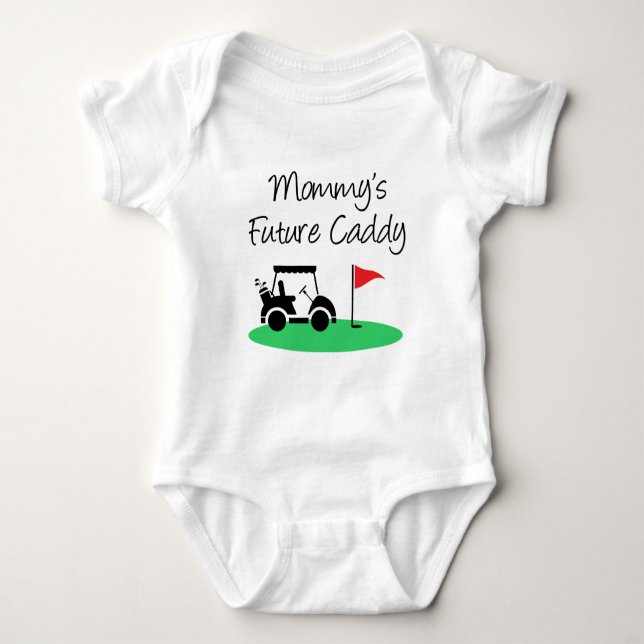 Mommy's Future Caddy Golf Baby Bodysuit Strampler (Vorderseite)