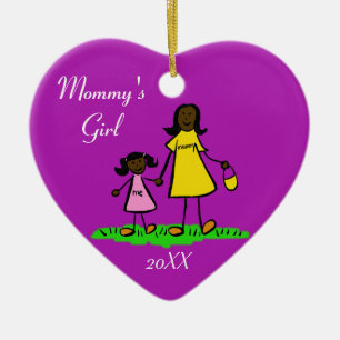 Mommy's Girl Family Charaktere Custom Art Ornament