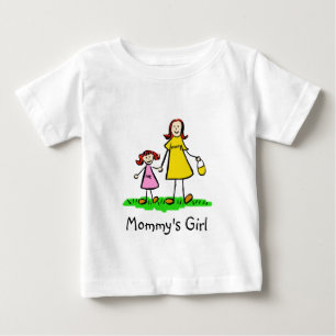 Mommy's Girl Mother and Daughter Family Art Shirts