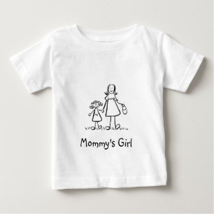 Mommy's Girl Mother and Daughter Family Art Shirts