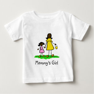 Mommy's Girl Mother and Daughter Family Art Shirts