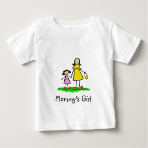 Mommy's Girl Mother and Daughter Family Art Shirts