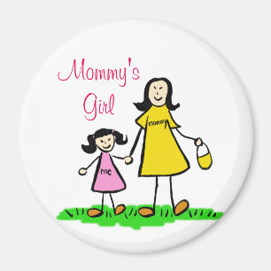 Mommy's Girl Personalisierte Familienkunst Magnete