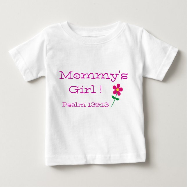 Mommy's Girl Psalm 139:19 Collection Baby Bodysuit Baby T-shirt (Vorderseite)