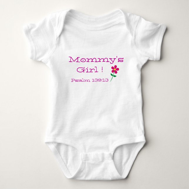 Mommy's Girl Psalm 139:19 Collection Baby Bodysuit Strampler (Vorderseite)