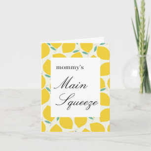 Mommy's Haupt Squeeze Lemon Citrus Baby Dusche Einladung