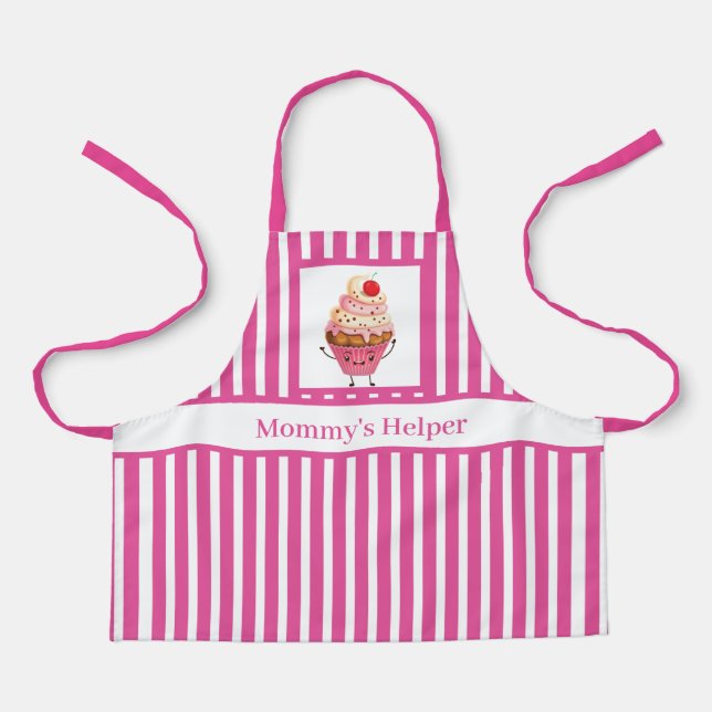 Mommy's helper cupcake backen Kinder Schürze (Vorderseite)