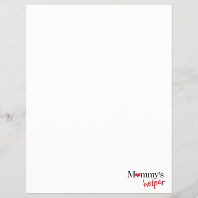 Mommy's Helper Flyer (Vorne)