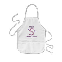 Mommy's Helper Pink Monogram S Blume und Perlen