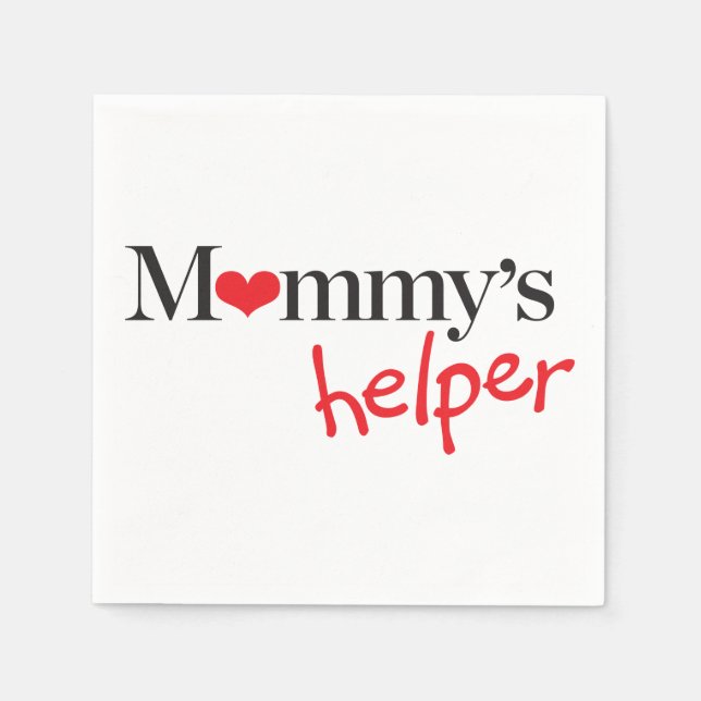 Mommy's Helper Serviette (Vorderseite)