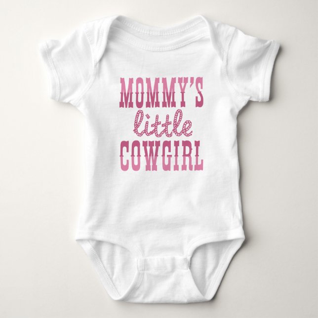 Mommy's Kleine Cowgirl Baby Strampler (Vorderseite)