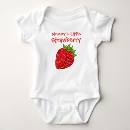 Mommys kleine Erdbeere Baby Strampler